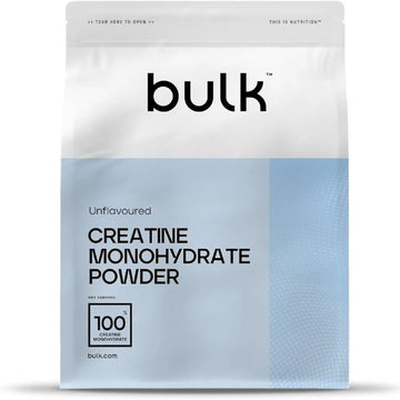 Bulk Creatine Monohydrate Powder 500g, Micronised Creatine Supplement for Strength, Power & Performance, Unflavoured Vegan, Easy to Dissolve, Boosting Supplement for Men & Women