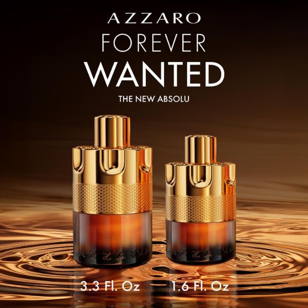 Azzaro Forever Wanted Absolu, Long-Lasting Ambery Woody Fragrance with Intense Notes of Smoky Incense, Boozy Whiskey Accord and Warm Vanilla, Eau de Parfum for Men
