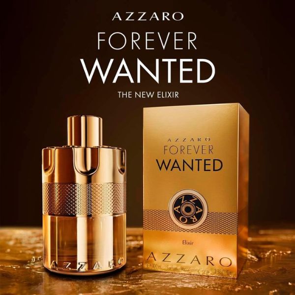 Azzaro Forever Wanted Elixir Eau de Parfum, Woody Fruity Leather Fragrance for Men with Raspberry, Cardamom and Leather Accord, Powerful 12-Hour Trail
