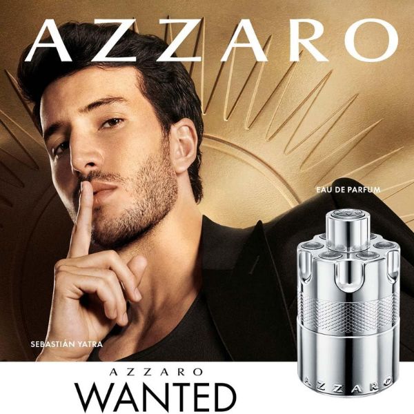 Azzaro Wanted Eau de Parfum, Energising & Intense Mens Cologne, Woody, Aromatic & Spicy Fragrance, Lasting Wear, Luxury Perfume for Men 100 ML