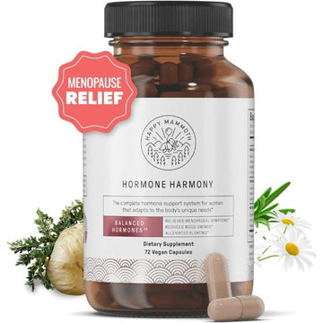 Happy Mammoth Hormone Harmony Natural Hormonal Support Women 72 Vegan Capsules
